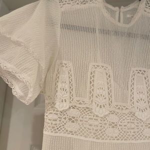 TulaRosa White Lace Dress